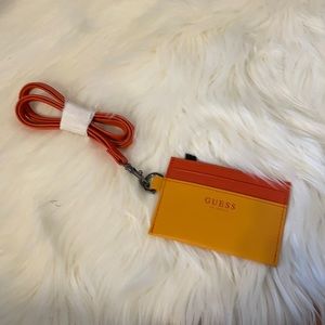 NWOT Guess Card Case Lanyard